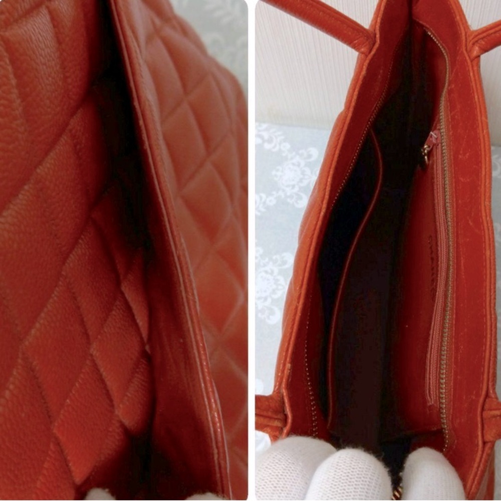 CHANEL Matelasse “RARE RED” Medallion Tote-CAVIAR Skin - comes with COA - Picture 6 of 12